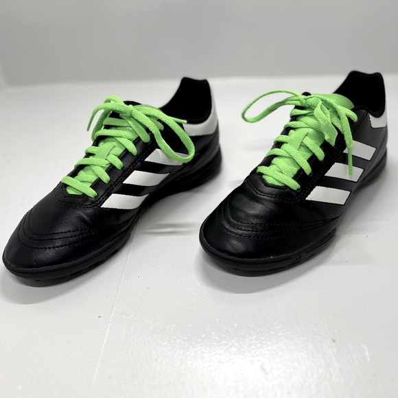 adidas Other - Adidas Unisex Youth Goletto V TF Soccer Cleats Blk/Wht/Neon BB4837 Sz 3
